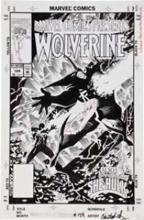 James Fry and Chris Ivy Marvel Comics Presents #124 Cover Original Art (Marvel, 1993). Wolverine is bushwhacked -