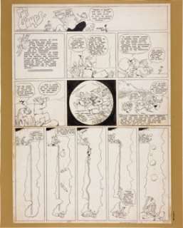 Sidney Smith The Gumps Sunday Comic Strip Original Art (Chicago Tribune, 1926). This is the first Sidney Smith -