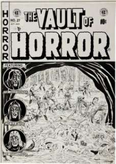 Johnny Craig Vault of Horror #27 "Strictly From Hunger" Cover Original Art (EC, 1952). With his - | Heritage