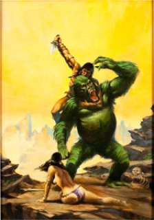 Joe Chiodo Savage Sword of Conan #84 Cover Original Art (Marvel, 1983). Conan rescues a damsel in distress -