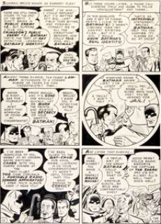 Dick Sprang and Charles Paris World’s Finest Comics #64 "Bruce Wayne, Amateur Detective" Batman Page - | Heritage