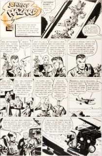 Frank Robbins Johnny Hazard Sunday Comic Strip Original Art dated 1-13-46 (King Features Syndicate, 1946). Frank -