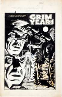 Manny Stallman Chamber of Chills Magazine #24 Complete 5-Page Story "Grim Years" Original Art (Harvey, -