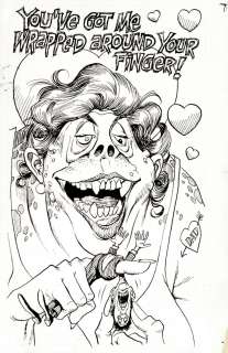 Ralph Reese, Wally Wood - 1966 monsters insult card published illustration