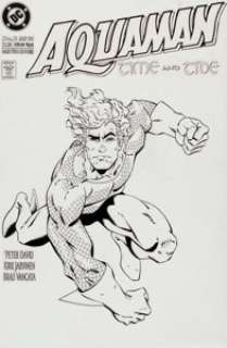 Kirk Jarvinen and Brad Vancata Aquaman: Time and Tide #2 Cover Original Art (DC, 1994). Writer Peter David, and -