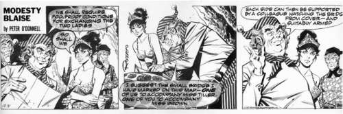 Romero, Enric Badia | Romero, Enric Badia - Original strip - Modesty Blaise - (1973) | Catawiki