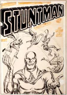 Joe Simon and Jack Kirby Stuntman #3 Unpublished Cover Original Art (Harvey, 1946). After the war, Simon and - | Heritage