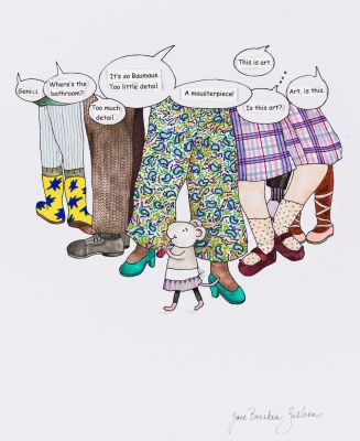 Jane Breskin Zalben, (b. 1950), "People came from far and wide to see the work of the new budding artist," 2012. | Swann Galleries