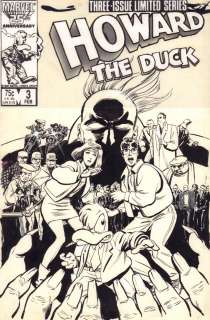 Kyle Baker - howard the duck: the movie #3 cover - howard and beverly - 1987