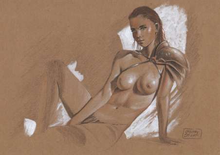 Giuseppe de Luca | Pin Up - G. De Luca - original artwork - Exemplaire unique | Catawiki