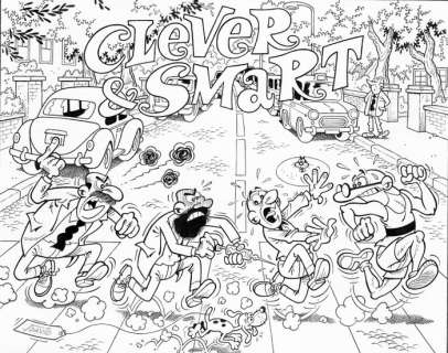 Redo, Jordi David | Redo, Jordi David - Original drawing - Clever & Smart Across Abbey Road | Catawiki