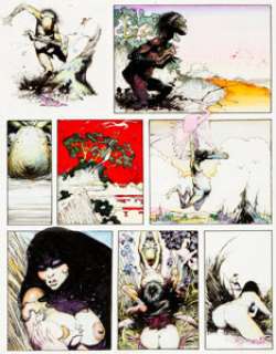 Arthur Suydam Echo of Futurepast Mudwogs Story Page 4 Original Art (Continuity, 1984-85). Arthur Suydam‘s -