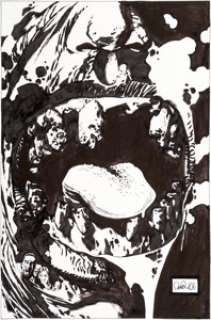 Charlie Adlard Walking Dead #35 Cover Original Art (Image, 2006). One of the first Walking Dead comic -