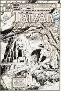 John Buscema and Bob Hall Tarzan Annual #2 Cover Original Art (Marvel, 1978). Buscema was simply the -