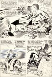 Jack Kirby and Frank Giacoia (as Frankie Ray) Journey into Mystery #115 Thor Page 11 Original Art (Marvel, - | Heritage