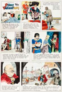 John Cullen Murphy Prince Valiant #2246 Sunday Comic Strip Original Art dated 2-24-80 (King Features -
