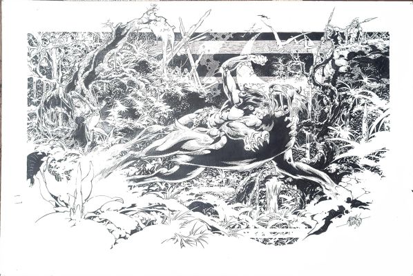 Nino-Satan’s Tears:the Art of Alex Nino- TARZAN- Original Illustration Art | Russ Cochran