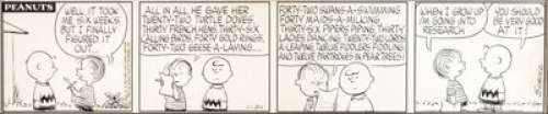 Charles Schulz Peanuts Daily Comic Strip Original Art dated 1-30-61 (United Feature Syndicate, 1961). This - | Heritage