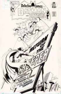 Neal Adams Detective Comics #418 Cover Creeper Original Art (DC, 1971). Neal Adams draws a fantastic version - | Heritage