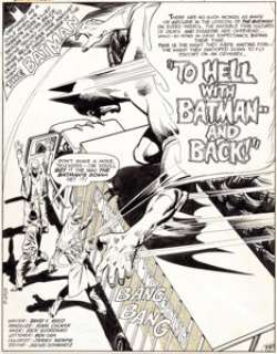John Calnan and Dick Giordano Batman #304 "To Hell with Batman -- And Back!" Complete 17-Page -