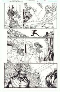 Mark Morales - Harley Quinn & Poison Ivy #2 P.7 - Harley & Ivy Vs. the Floronic Man Action - 2019