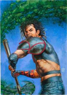 Glenn Fabry 2000 AD #582 Cover Recreation  Slaine Painting Original Art (2015)....