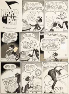 Jay Lynch Yellow Dog #15 Nard n‘ Pat Complete 2-Page Story Original Art (Print Mint, 1969). Pat takes -