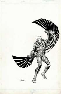 Bret Blevins Joe Rubinstein - official handbook of the marvel universe vulture 1983 (sold live on ‘dueling dealers of comic art‘ episode #44 podcast on 11-10-2021 watch it here!