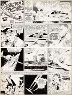 Bob Naylor (as Frank Miller) Barney Baxter in the Air #369 Sunday Comic Strip Original Art dated 1-3-43 (King Feat... | Heritage