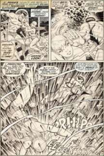 Bill Everett Sub-Mariner #51 Story Page 10 Namor and Namorita Original Art (Marvel, 1972)....