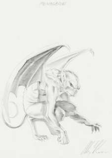 Alex Ross Kingdom Come "Menagerie"/Beast Boy Concept Design Illustration Original Art (DC, 1996)....
