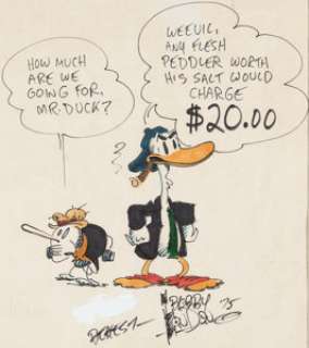 Bobby London - Dirty Duck and Weevil Sketch Original Art (1975).... | Heritage