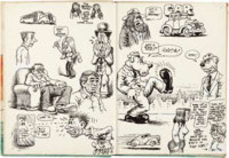 Robert Crumb - Complete Sketchbook Original Art (c. 1970)....
