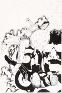 Steve McNiven and Jay Leisten Captain America #5 Cover Original Art (Marvel, 2012)....