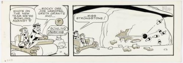 Gene Hazelton | The Flintstones (la Famille Pierrafeu), strip du 24 février 1977 | Galerie 9ème Art