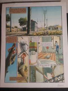 Berlion, Olivier | Berlion, Olivier - Planche originale couleur - Lie-de-vin - (1999) | Catawiki