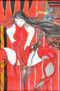 Yoshitaka Amano Elektra and Wolverine: The Redeemer Promotional Painting Original Art (Marvel, 2002)....