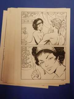 Sergio Rosi | Pompea n. 2 - Sergio Rosi - 20x Tavole Originali Erotiche "L’allegro lutto di Pompea" - Page volante - Exemplaire unique - (1972) | Catawiki