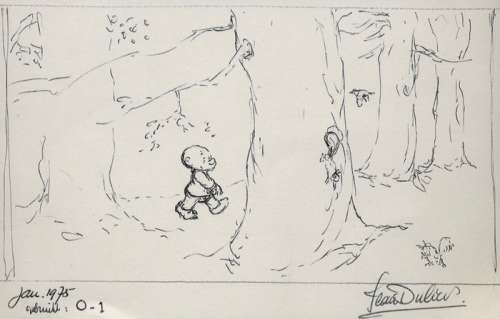 Dulieu, Jean | Dulieu, Jean - Originele tekening - Paulus de Boskabouter maakt een boswandeling - (1975) | Catawiki