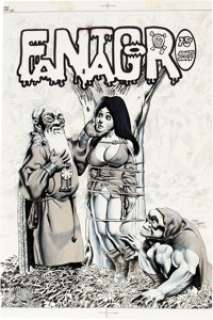 Richard Corben Fantagor #4 Cover Original Art (Last Gasp, 1972)....