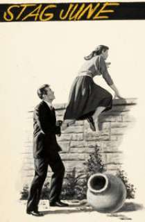  - James Bama Stag Magazine V3#5 June 1952 Illustration Original Art (Official Magazine Corp, 1952)....