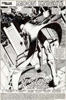 Bill Sienkiewicz Moon Knight #9 Splash Page 1 Original Art (Marvel, 1981).... | Heritage