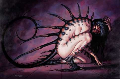  - Dorian Cleavenger Woman/Monarch Painting Original Art (2000)....