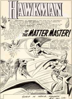 Murphy Anderson Hawkman #9 "Master Trap of the Matter Master!" Part 1 Original Art Group of 8 (DC, 1965).... (Total: 9 Original Art) | Heritage