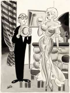 Dan DeCarlo Humorama July-1957 Gag Cartoon Illustration Original Art (Timely Features/Humorama, 1957). ... | Heritage