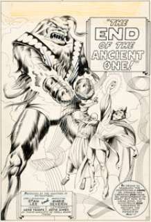 Marie Severin and Herb Trimpe Strange Tales #157 Complete 10-Page Story "The End of the Ancient One!" Doctor Stran... (Total: 10 Original Art)