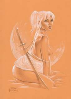 Giuseppe de Luca | Pin Up - G. De Luca - original artwork - Exemplaire unique | Catawiki