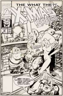 John Byrne What The--?! #10 X-Mas Special Cover Original Art (Marvel, 1991). A riff on Cloak and Dagger at -