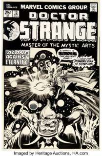 Gene Colan and Tom Palmer Doctor Strange #13 Cover Original Art (Marvel, 1976). Eternity and the Ancient - | Heritage