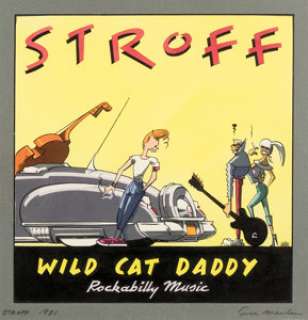 Ever Meulen STROFF, Wild Cat Daddy Illustration Originale (Vogue, 1981).... | Heritage